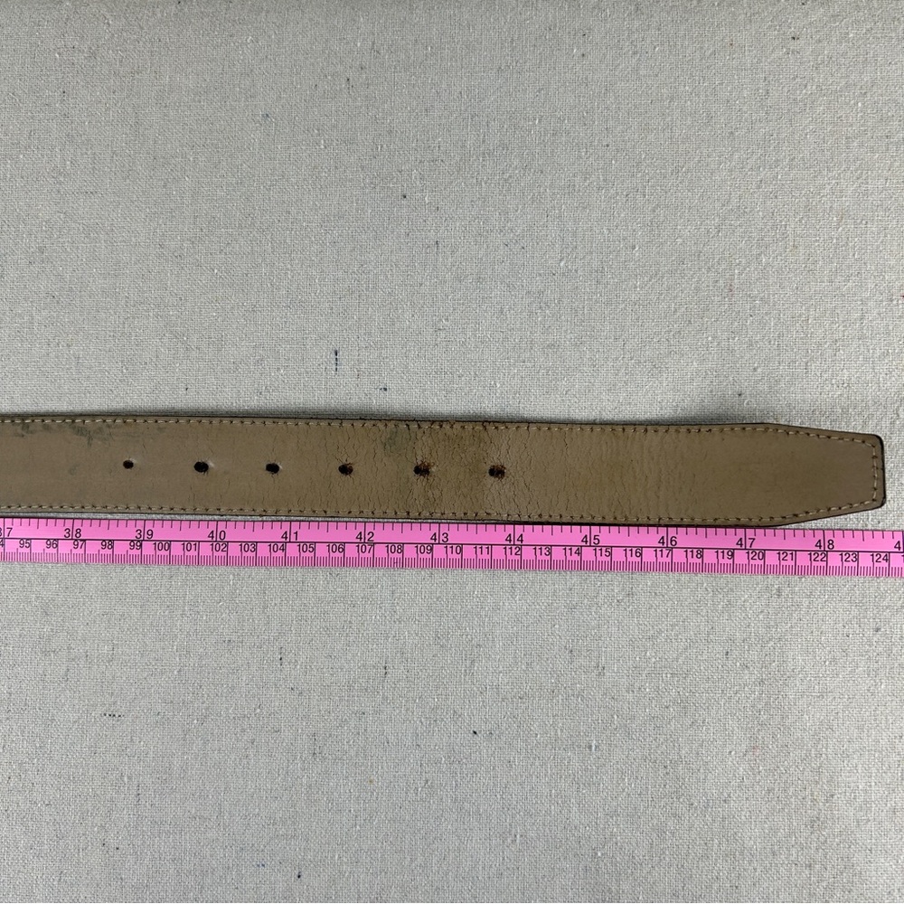 Talbots Women’s Size 2X Black Leather Belt with Silver Buckle - Picture 7 of 10